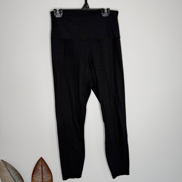 Lululemon Align High Rise Pant 25 Wild Thing Camo Deep Coal Multi Leggings Sz 6 - Picture 3 of 7